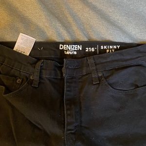Men’s Black Levi’s Denizen jeans 216 skinny fit like new! 32x32